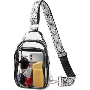 Clear Bag For Stadium Events, Clear Crossbody Bag, Small Transparent Purses